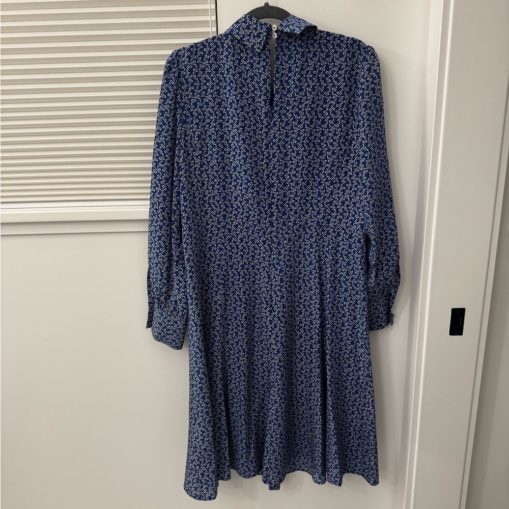 LK Bennett Mathilde Long Sleeve Silk Dress Size 14 - Picture 7 of 13
